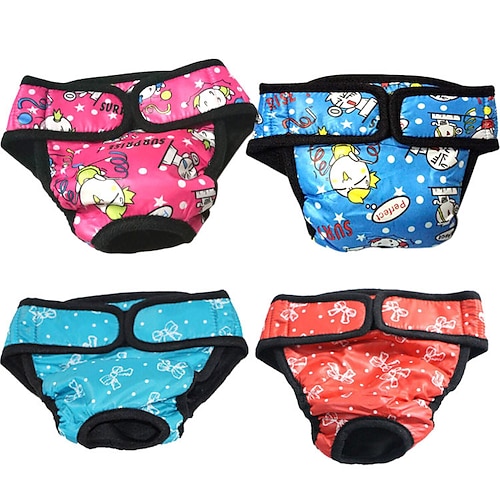 

1pcs female dog sanitary diaper puppy period panties small dog physiological pants pet menstruation underwear - size s