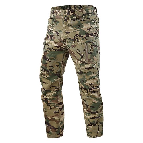 

Men's Hunting Pants Hiking Pants Trousers Waterproof Ripstop Ventilation Wearproof Fall Spring Summer Solid Colored Camo / Camouflage Cotton for Black Camouflage Grey S M L XL XXL