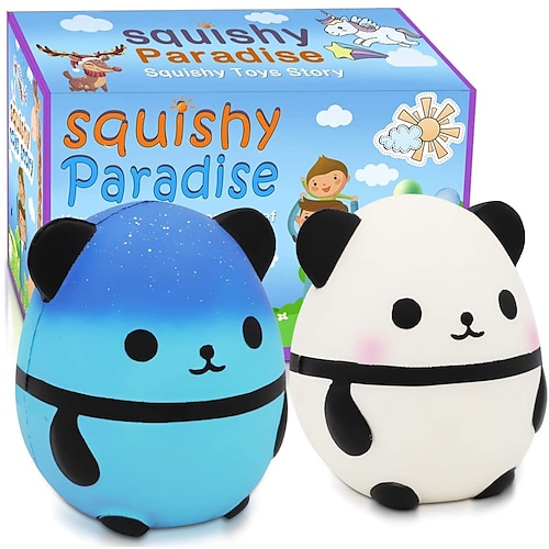 

Squishies Squeeze Toy / Sensory Toy Jumbo Squishies Stress Reliever 2 pcs Food&Drink Unicorn Shark Panda Stress and Anxiety Relief Slow Rising For Boy Girl Adults' / 14 years