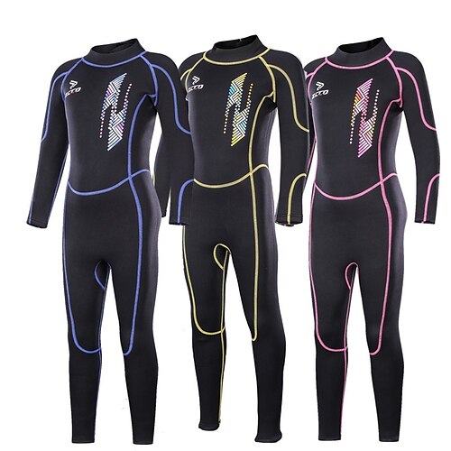 

ZCCO Boys Girls' Full Wetsuit 2.5mm SCR Neoprene Diving Suit Thermal Warm UPF50 Quick Dry High Elasticity Back Zip - Swimming Diving Surfing Scuba Patchwork Spring Summer Autumn / Fall / Kids