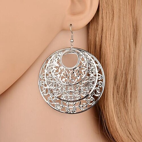 

Drop Earrings Dangle Earrings For Women's Festival Alloy Hollow Out