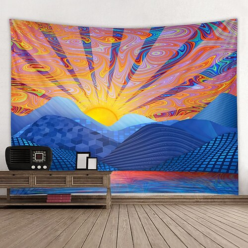 

Wall Tapestry Art Decor Blanket Curtain Hanging Home Bedroom Living Room Decoration and Psychedelic and Abstract and Landscape