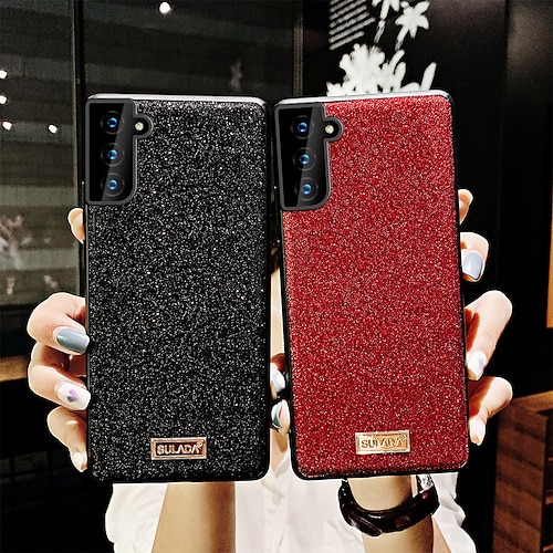 

Phone Case For Samsung Galaxy Back Cover S22 S21 Plus S22 S21 Ultra S22 S21 S20 S20 Plus S20 ultra Note10 Lite Note 20 Ultra Note 20 Shockproof Dustproof Solid Color Glitter Shine TPU PC