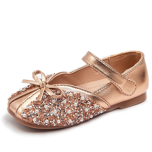 

Da ragazza Ballerine Brilla Comoda Decolleté con cinturino Pelliccia sintetica PU Ragazzini (4-7 anni) Quotidiano Serata e festa Footing Con diamantini Fiocco Oro Argento Autunno Primavera / Gomma