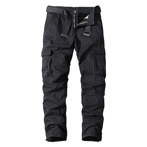 

Men's Cargo Pants Hiking Pants Trousers Work Pants Winter Outdoor Ripstop Multi-Pockets Breathable Anti-tear Bottoms Black Army Green Cotton Work Hunting Fishing 30 32 34 36 38 / Wear Resistance
