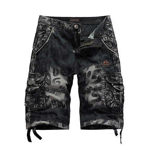 

Men's Hiking Shorts Hiking Cargo Shorts Military Summer Outdoor 10 Ripstop Multi-Pockets Breathable Wear Resistance Cotton Knee Length Shorts Army Green Blue Black Work Hunting Fishing 29 30 31 32 34