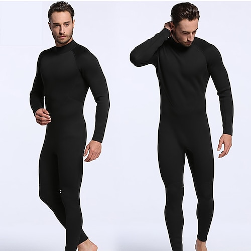

MYLEDI Men's Full Wetsuit 2mm SCR Neoprene Diving Suit Thermal Warm UPF50 Quick Dry High Elasticity Long Sleeve Back Zip - Swimming Diving Surfing Scuba Solid Color Spring Summer Autumn / Fall