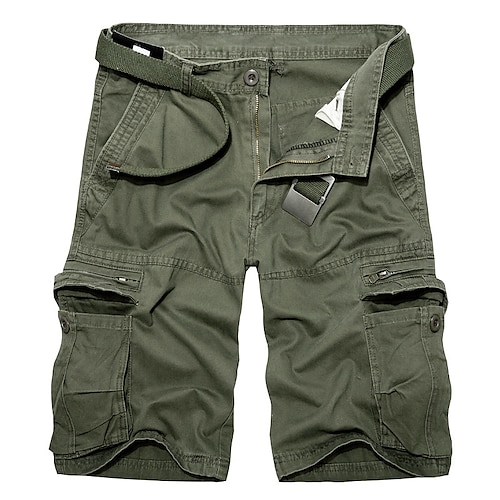 

Hombre Pantalón Corto Cargo Pantalón corto Pantalones cortos de verano Multi bolsillo Plano Listo para vestir Corto Exterior Casual Diario Mezcla de Algodón Moda Design Verde Ejército Azul Marino