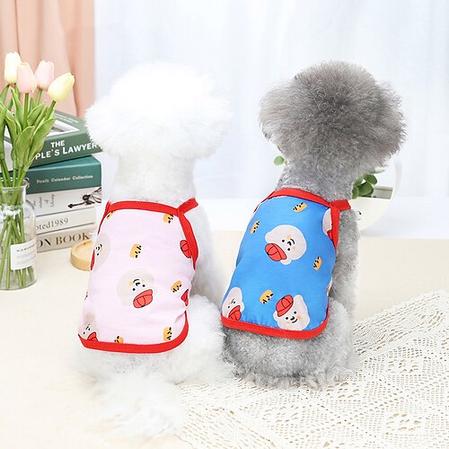 

Dog Cat Shirt / T-Shirt Vest Smile Face Basic Adorable Cute Dailywear Casual / Daily Dog Clothes Puppy Clothes Dog Outfits Breathable White Black Blue Costume for Girl and Boy Dog Polyster S M L XL