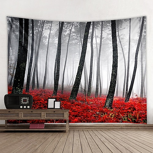 

Wall Tapestry Art Decor Blanket Curtain Hanging Home Bedroom Living Room Decoration and Modern and Landscape and Forest
