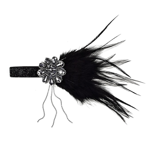 

Headdress Thickiy Ronior Feathers Special Occasion Party / Evening 1920s With Feather Headpiece Headwear