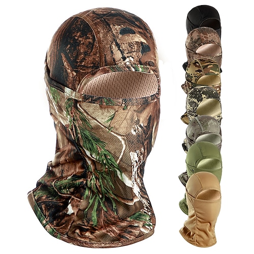 

Men's Cycling Face Mask Cover Balaclava Cap Hunting Hat Outdoor Thermal Warm UV Sun Protection Windproof Quick Dry Hunting Ski / Snowboard Outdoor Exercise Camouflage Color Yellow Camouflage