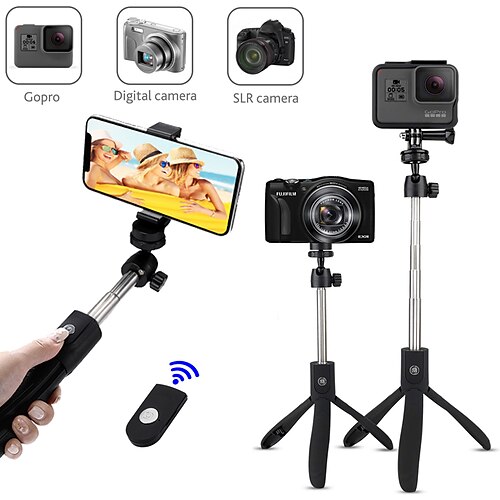 

Selfie Stick Bluetooth Extendable Max Length 70 cm For Universal Android / iOS Universal