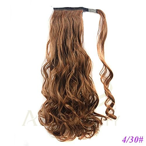 

22"" 21 colors long wavy synthetic high temperature fiber drawstring ponytail extensions for women 4/30hl 22inches