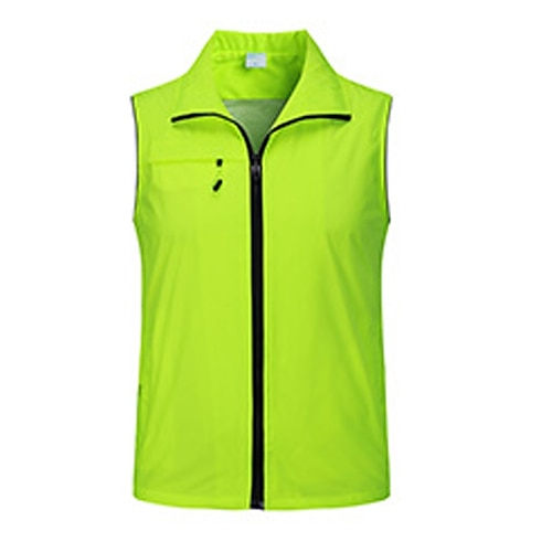 

Women's Men's Hiking Vest Work Vest Safety Vest Outdoor Quick Dry Front Zipper Wearable Breathable Spring Summer Solid Colored Top Polyester Camping / Hiking Hunting Fishing Yellow Red Blue