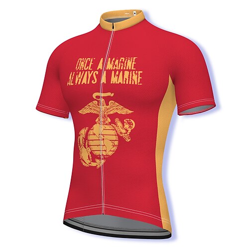 

21Grams Men's Cycling Jersey Short Sleeve Bike Jersey Top with 3 Rear Pockets Mountain Bike MTB Road Bike Cycling Breathable Quick Dry Moisture Wicking Soft Red Graphic Polyester Spandex Sports