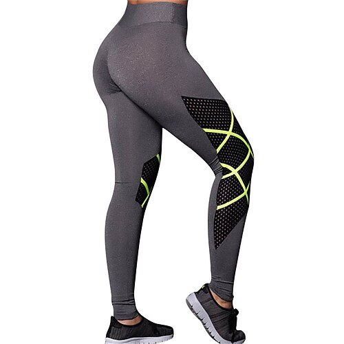 

Activewear Pants Printing Solid Women's Training Running Natural Polyester