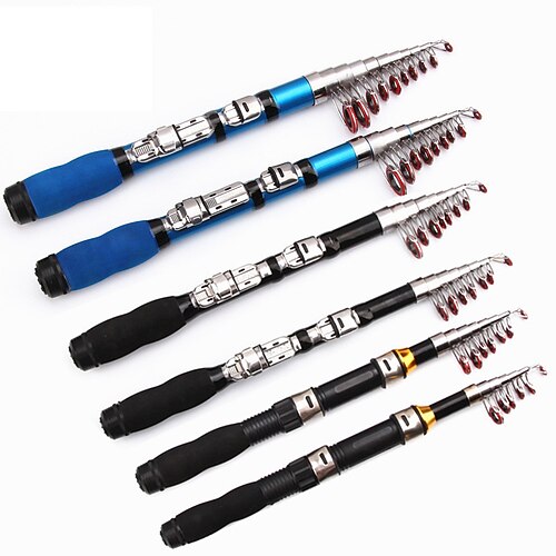 

Fishing Rod Telescopic Rod 100/120/150/170/190/210/230 cm Portable Lightweight Sea Fishing