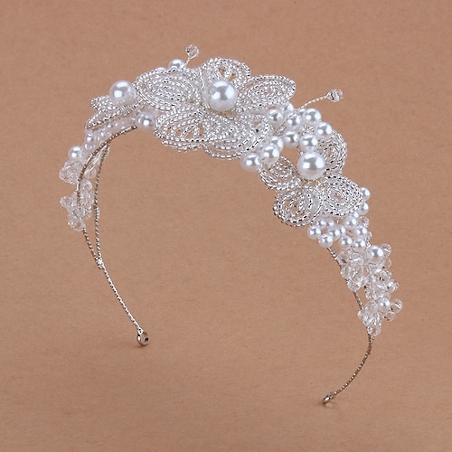 

Pearl Crown Headdress Bridal Hair Accessories Super Fairy Knot Veil Dress Accessories