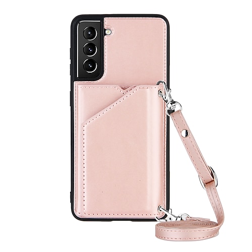 

telefon Etui Til Samsung Galaxy Bagcover Læder æske S23 S22 S21 S20 Plus Ultra A73 A53 A33 A72 A52 A42 Note 20 Ultra Kortholder Stødsikker Helfarve TPU PU Læder