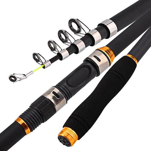 

Fishing Rod Telescopic Rod 100/120/150/170/190/210/230 cm Portable Lightweight Sea Fishing