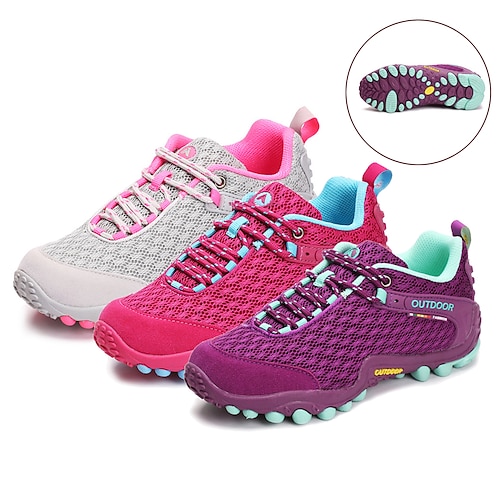 

Women's Hiking Shoes Sneakers Mountaineer Shoes Boots Shock Absorption Breathable Lightweight Comfortable Camping / Hiking Hiking Climbing Breathable Mesh Fall Winter Spring Purple Rosy Pink Grey