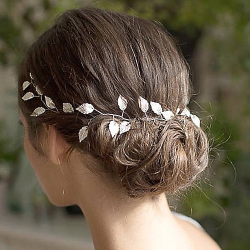 

Wedding Bridal Alloy Headbands / Headdress / Headpiece with Imitation Pearl / Metal 1 PC Wedding / Party / Evening Headpiece