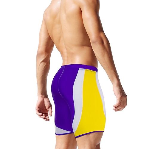 

Men's Swim Shorts Swim Trunks Elastane Board Shorts Bottoms Breathable Quick Dry Swimming Surfing Beach Water Sports Patchwork Summer
