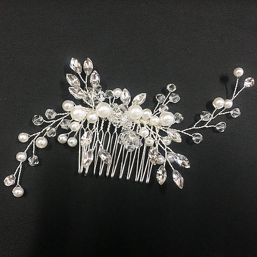 

Hair Combs Headdress Headpiece Alloy Wedding Party / Evening Wedding With Imitation Pearl Headpiece Headwear