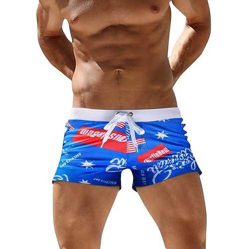 

Per uomo Boxer da mare Pantaloncini da mare Asciugatura rapida Boxer da surf Costume da bagno Con tasche A cordoncino Nuoto Surf Spiaggia Sport acquatici Con stampe Estate