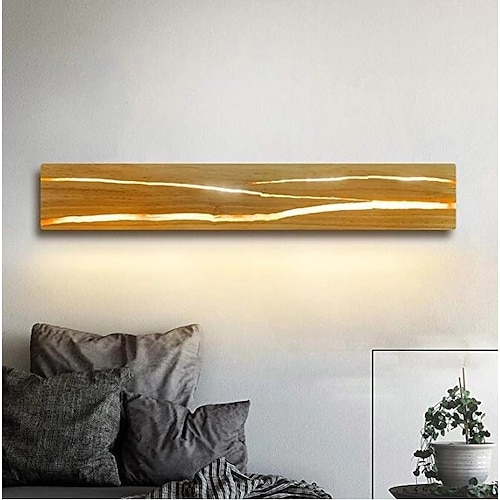 

LED Wall Lights Bedroom Office Wood Wall Light 110-240 V 72/112 W