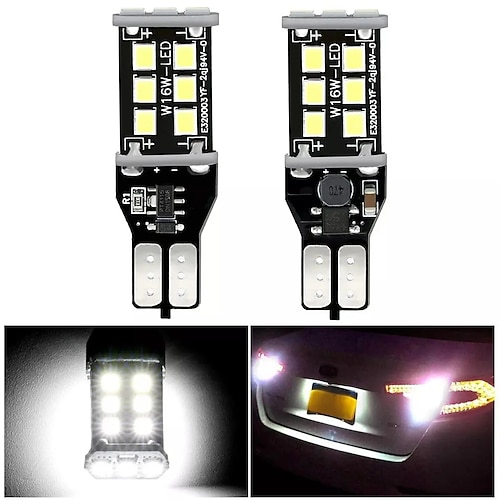

2pcs OTOLAMPARA Car LED Car Canbus Light Light Bulbs 1200 lm SMD 3528 15 W 6000 k 15 Flame-retardant Plug and play Super Light For universal All Models All years
