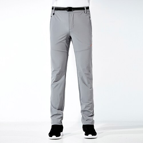 

Men's Hiking Pants Trousers Solid Color Summer Outdoor Quick Dry Zipper Pocket Breathable Soft Spandex Pants / Trousers Dark Grey Grey Black Dark Blue Hunting Fishing Camping / Hiking / Caving L XL