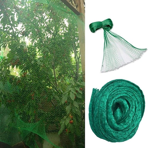 

Green Anti Bird Protection Net Mesh, 25M Garden Plant Netting Fruits Fencing Mesh, Protect Fruit from Rodents Birds Deer and Other Pests, Best for Seedlings,Vegetables,Flowers, Fruits,Bushes
