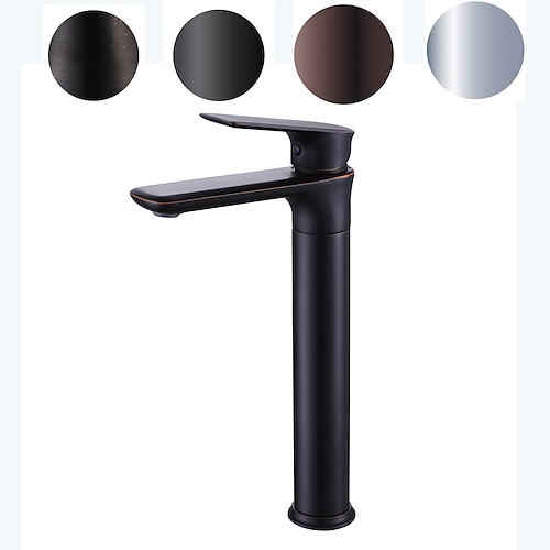 

Bathroom Sink Faucet - Rotatable Chrome / Oil-rubbed Bronze / Painted Finishes Centerset Single Handle One HoleBath Taps