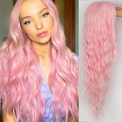 

Pink Wigs for Women Synthetic Wig Body Wave Middle Part Wig Pink Medium Length A1 A2 A3 A4 A5 Synthetic Hair Women's Cosplay Party Fashion Pink Black ChristmasPartyWigs