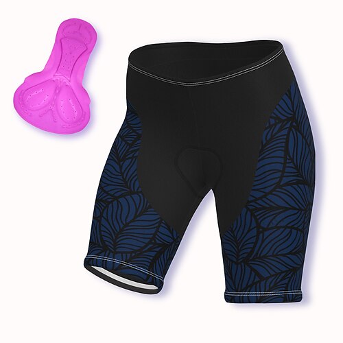 

21Grams Women's Bike Shorts Cycling Shorts Bike Shorts Pants Mountain Bike MTB Road Bike Cycling Sports Graphic 3D Pad Fast Dry Breathable Quick Dry Dark Blue Polyester Spandex Clothing Apparel Bike
