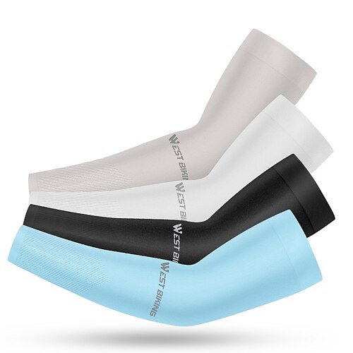 

Sleeves Sunscreen Breathable Quick Dry Stretchy Protective Bike / Cycling White Black Khaki Summer for Men's Women's Adults' Motorcycle Recreational Cycling / Athleisure