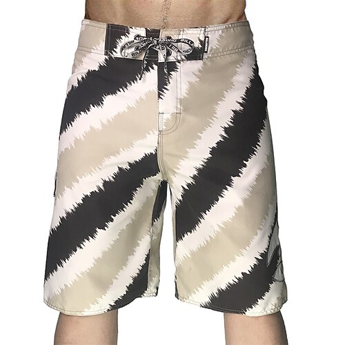 

Men's Swim Shorts Swim Trunks Board Shorts Bottoms Breathable Quick Dry Drawstring With Pockets - Swimming Surfing Beach Water Sports Stripes Summer