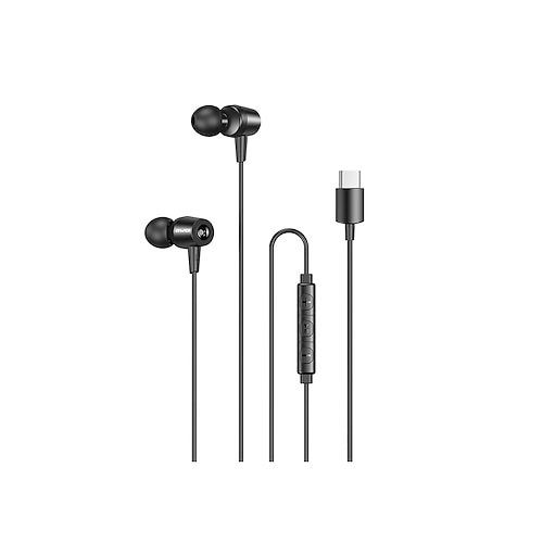 

AWEI TC-1 Wired In-ear Earphone USB Type C Stereo with Microphone with Volume Control for Apple Samsung Huawei Xiaomi MI Mobile Phone