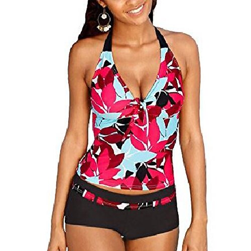 

Women's Swimwear Tankini 2 Piece Normal Swimsuit 2 Piece Floral Red 2124 Blue 2123 Bathing Suits Sexy Chic & Modern