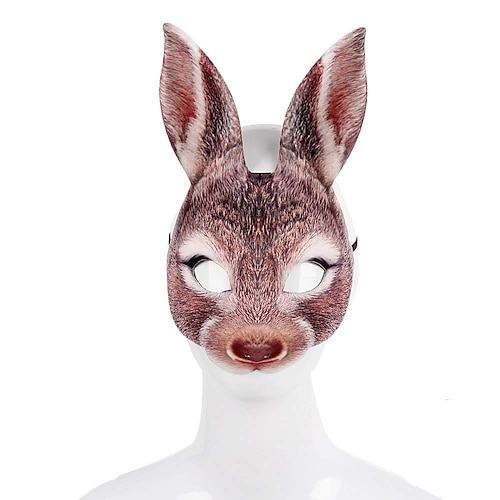 

Animal Mask Festival Easter Mardi Gras Carnival Party Masquerade EVA Half Face Bunny Animal