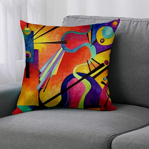 

Double Side 1 Pc Geometric Cushion Cover Print 45x45cm for Sofa Bedroom