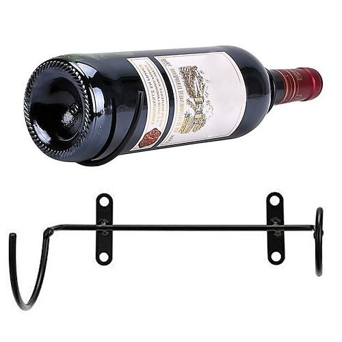 

Wine Rack Wall-mounted Barware Wrought Iron Wine Racks 6pcs Set Wine Accessories Organize