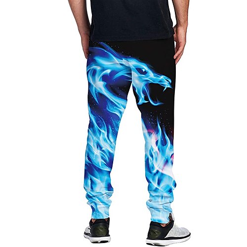 

Men's Sweatpants Joggers Pants Trousers Trousers Pocket Drawstring Elastic Waist Dragon Full Length Daily Sports Casual Athleisure 1 2 Micro-elastic