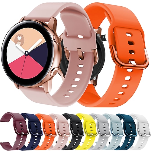 

10pcs bands for galaxy watch Watch Active 2 Bands/Galaxy Watch 4 Band & Galaxy Watch 5 Band 40mm 44mm Watch 46mm Bands/ Gear S3 Frontier 20mm 22mm quick release Soft Silicone Sport Strap