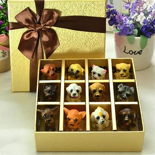 

12 Kinds Famous Dog Resin Figurine Simulation Dog Living Room Desk Decoration Animal Figure Home Decoration Accessories