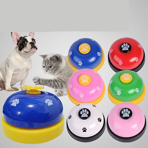 

Dog Chew Toys Dog Toy Pet Training Bells Dog Cat Round Paw Pet Exercise Releasing Pressure Plastic Metal Gift Pet Toy Pet Play