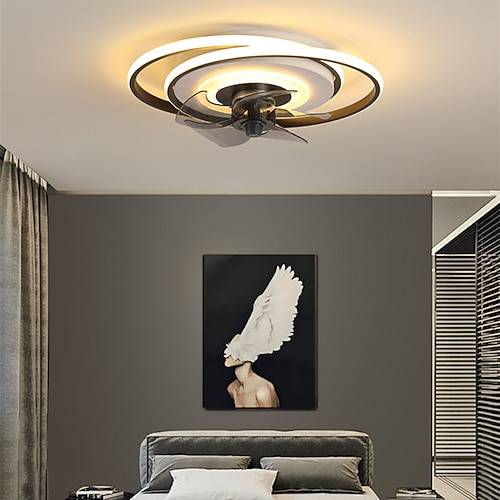 

48 cm Geometric Dimmable Ceiling Fan Light Metal Artistic Style Stylish Painted Finishes Artistic Modern 220-240V