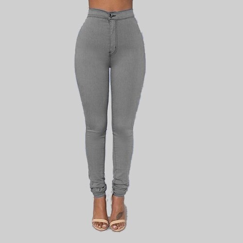 

Women's Skinny Pants Trousers Army Green Red Light Blue High Waist Streetwear Stylish Casual Work Stretchy Full Length Comfort Plain S M L XL XXL